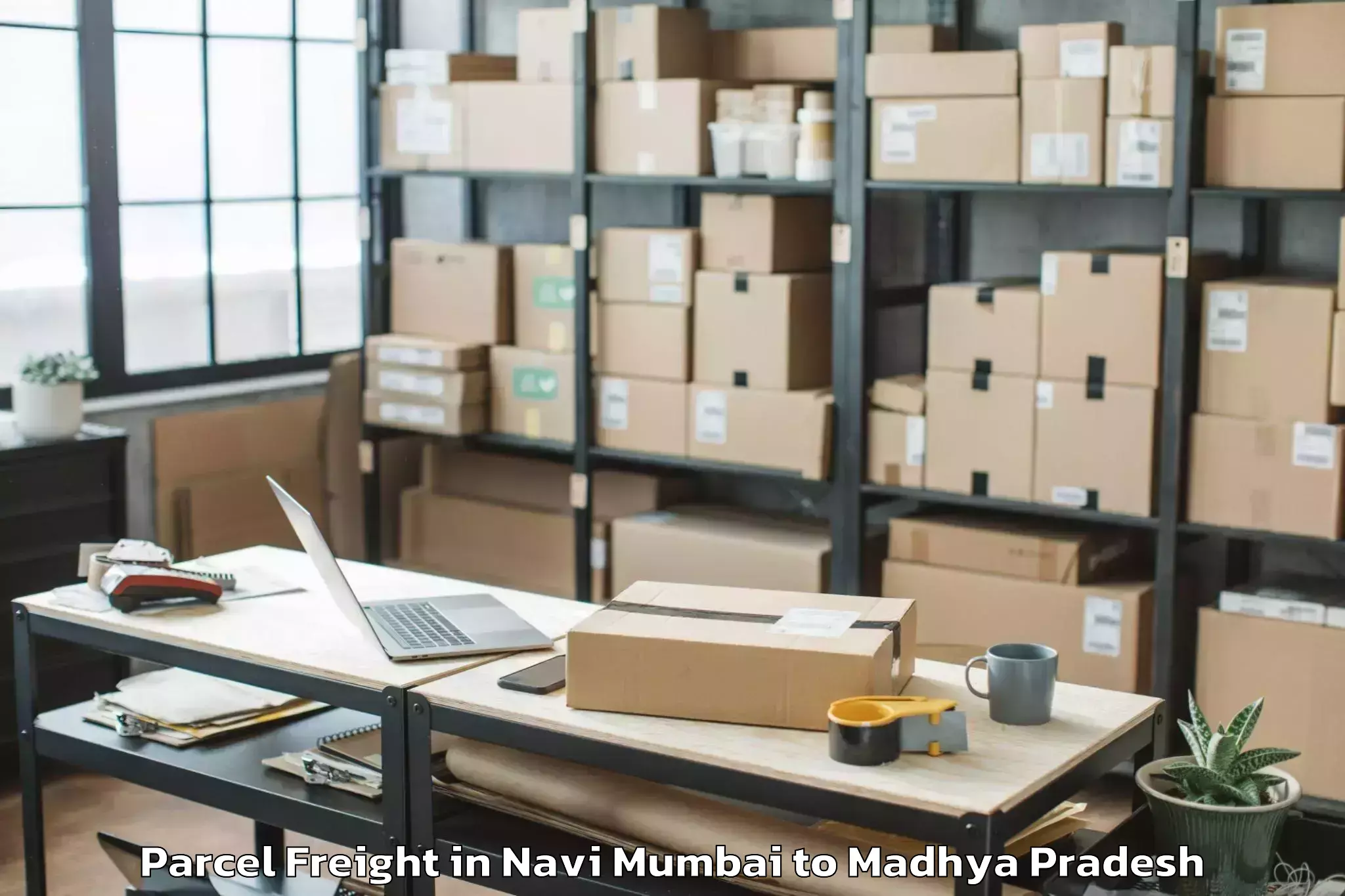 Book Your Navi Mumbai to Khilchipur Parcel Freight Today